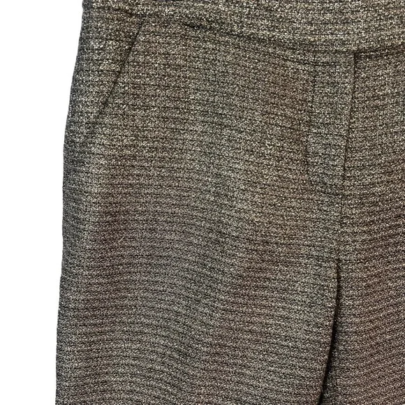 Diane Von Furstenberg Tweed Dress Pants Womens Brown Straight Leg Career Work - Picture 11 of 12